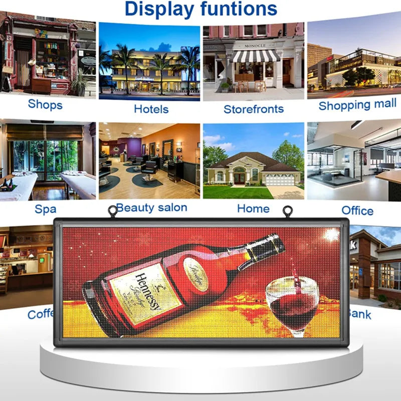 P6 WiFi Outdoor LED Sign Programmable Display For Scrolling Messages