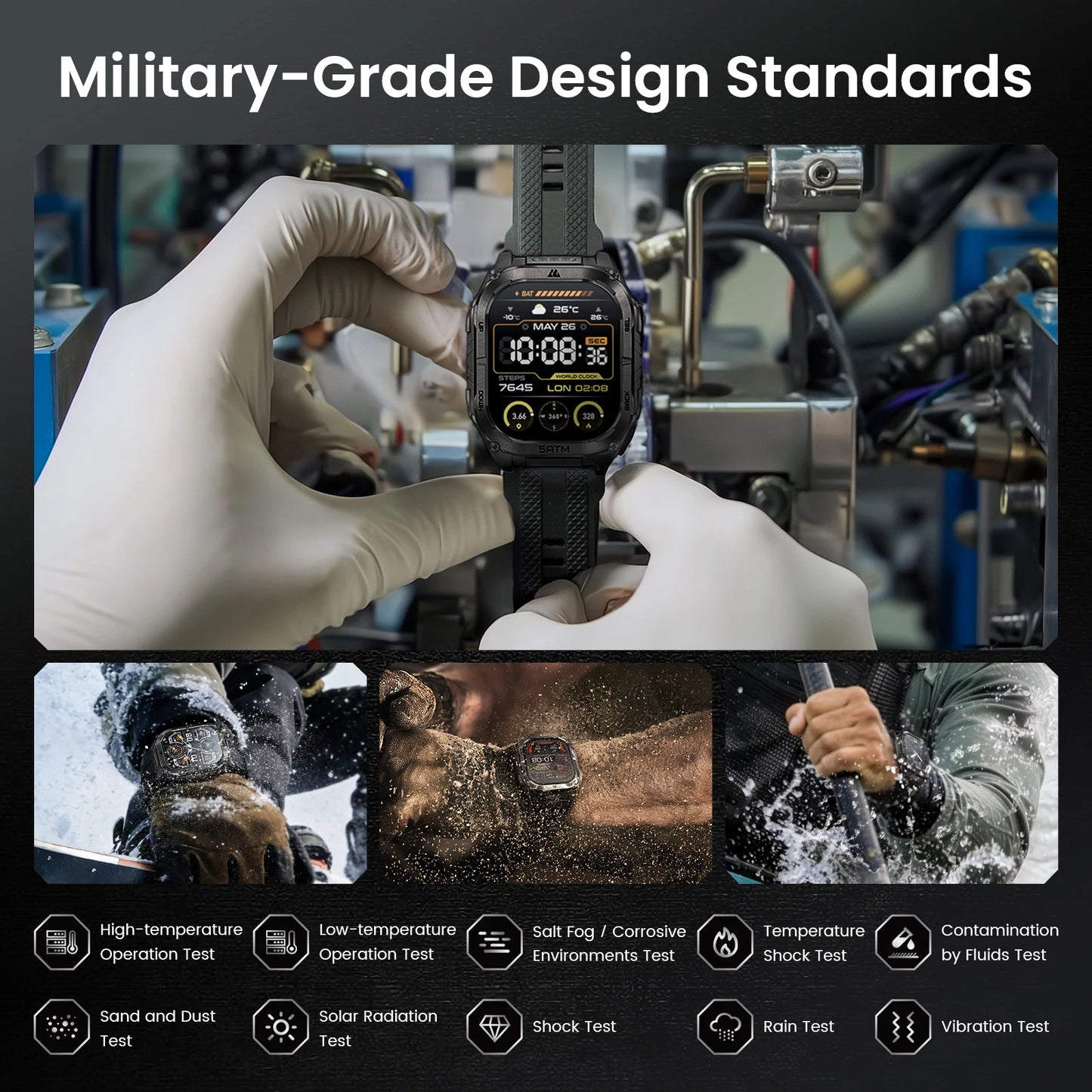 KOSPET Tank M4C GPS Smartwatch For Men Health Tracking