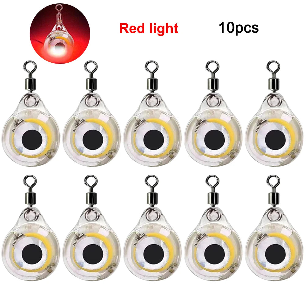 Alloet LED Fish Lure Light Underwater Eye Shape Luminous Bait