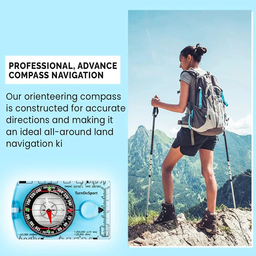Professional Waterproof Camping Compass for Outdoor Navigation and Hiking