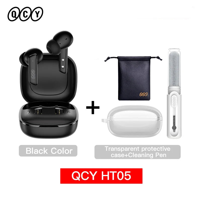 QCY HT05 ANC Wireless Earbuds With 40dB Noise Cancellation Bluetooth 5.2