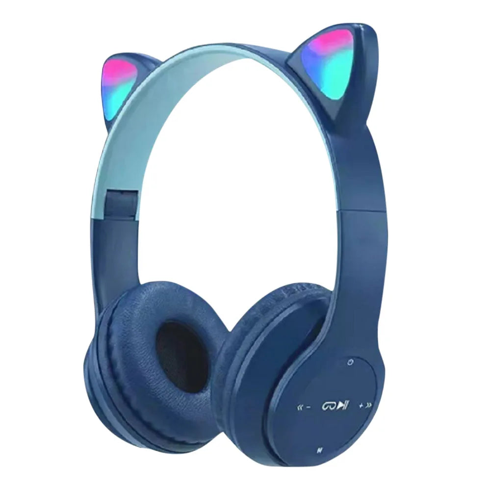 Cat Ear Wireless Gaming Headset Bluetooth for PC and Phone