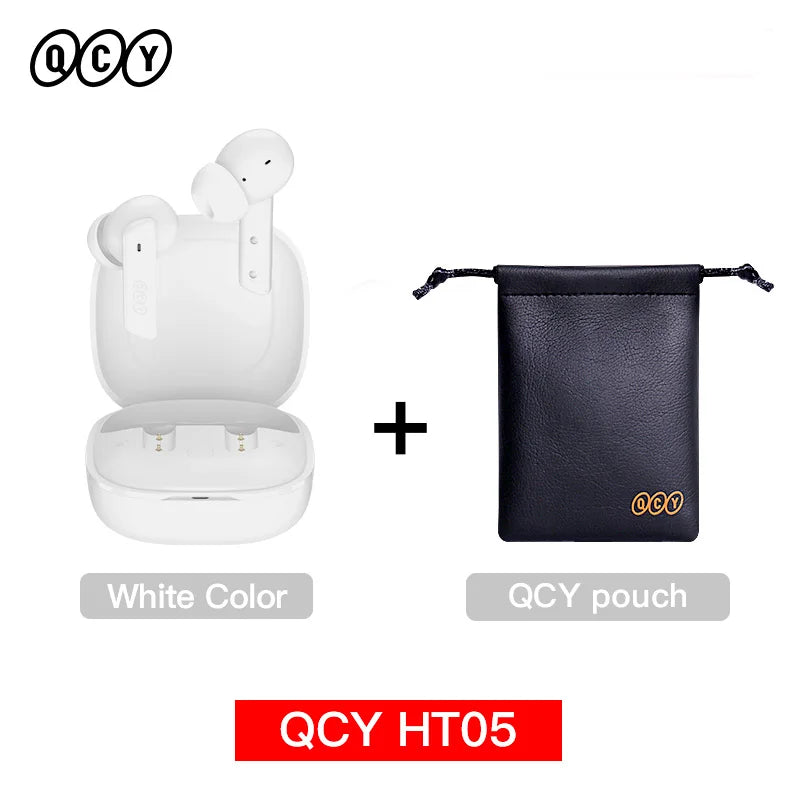 QCY HT05 ANC Wireless Earbuds With 40dB Noise Cancellation Bluetooth 5.2