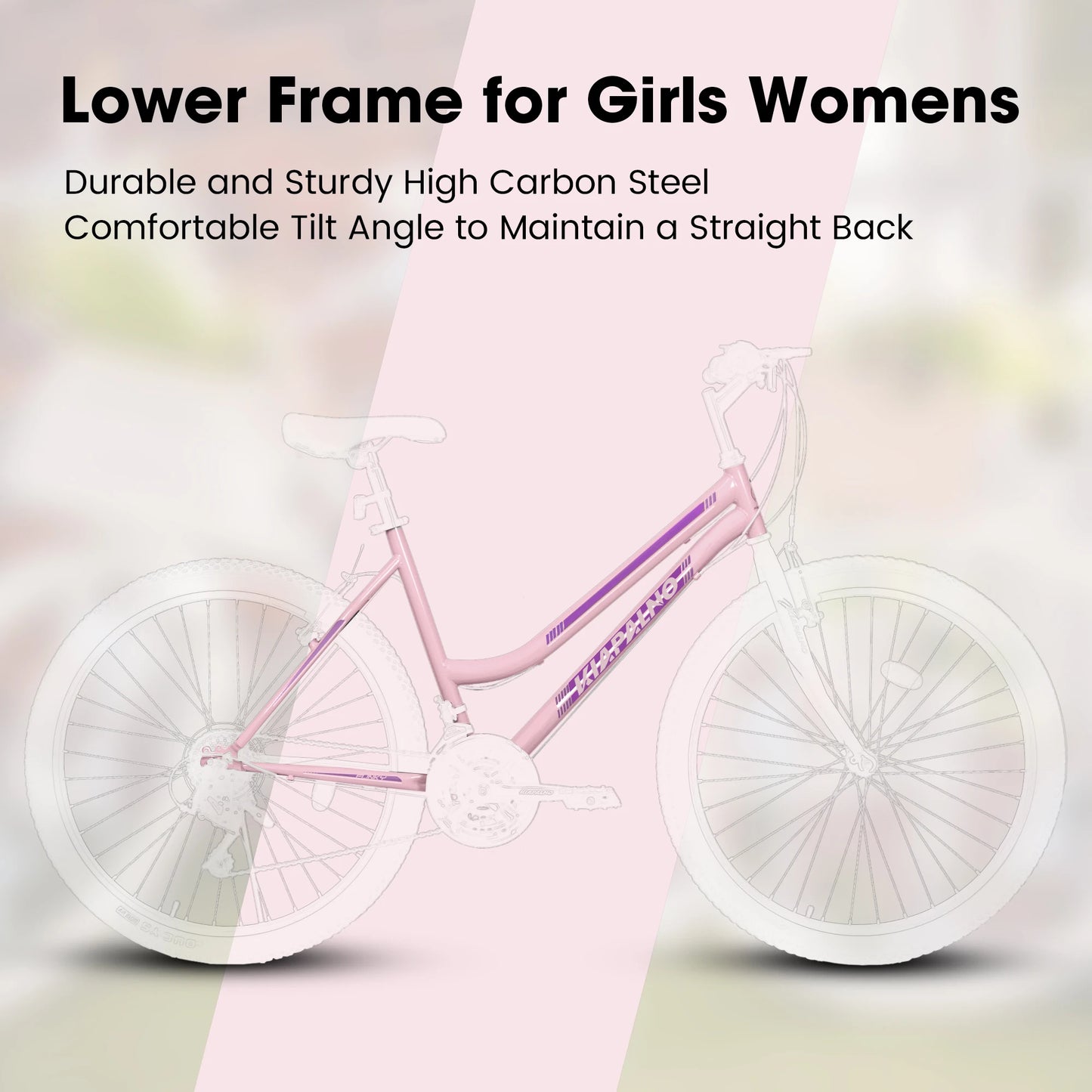 Ecarpat Mountain Bike For Women 21 Speed With V-Brake