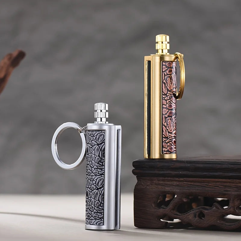 TopFlames Metal Flint Lighter Waterproof Reusable Fire Starter For Outdoor