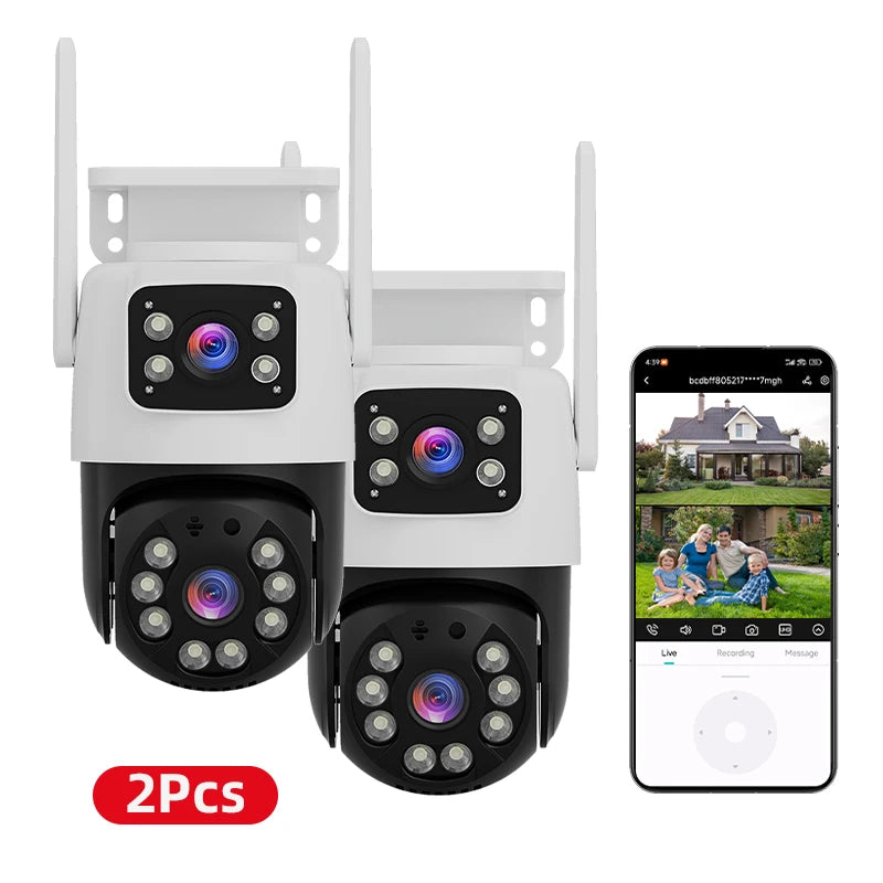 iCsee 6MP Outdoor Wireless Dual Lens PTZ Security Camera