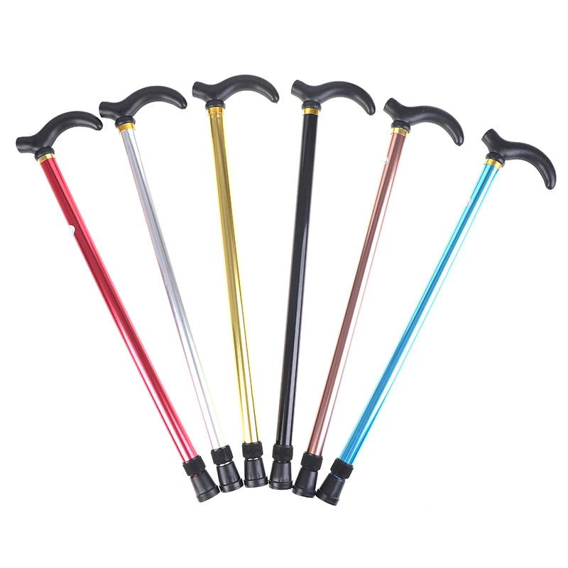 Aluminum Alloy Adjustable Walking Cane 2-Section Anti-Skid