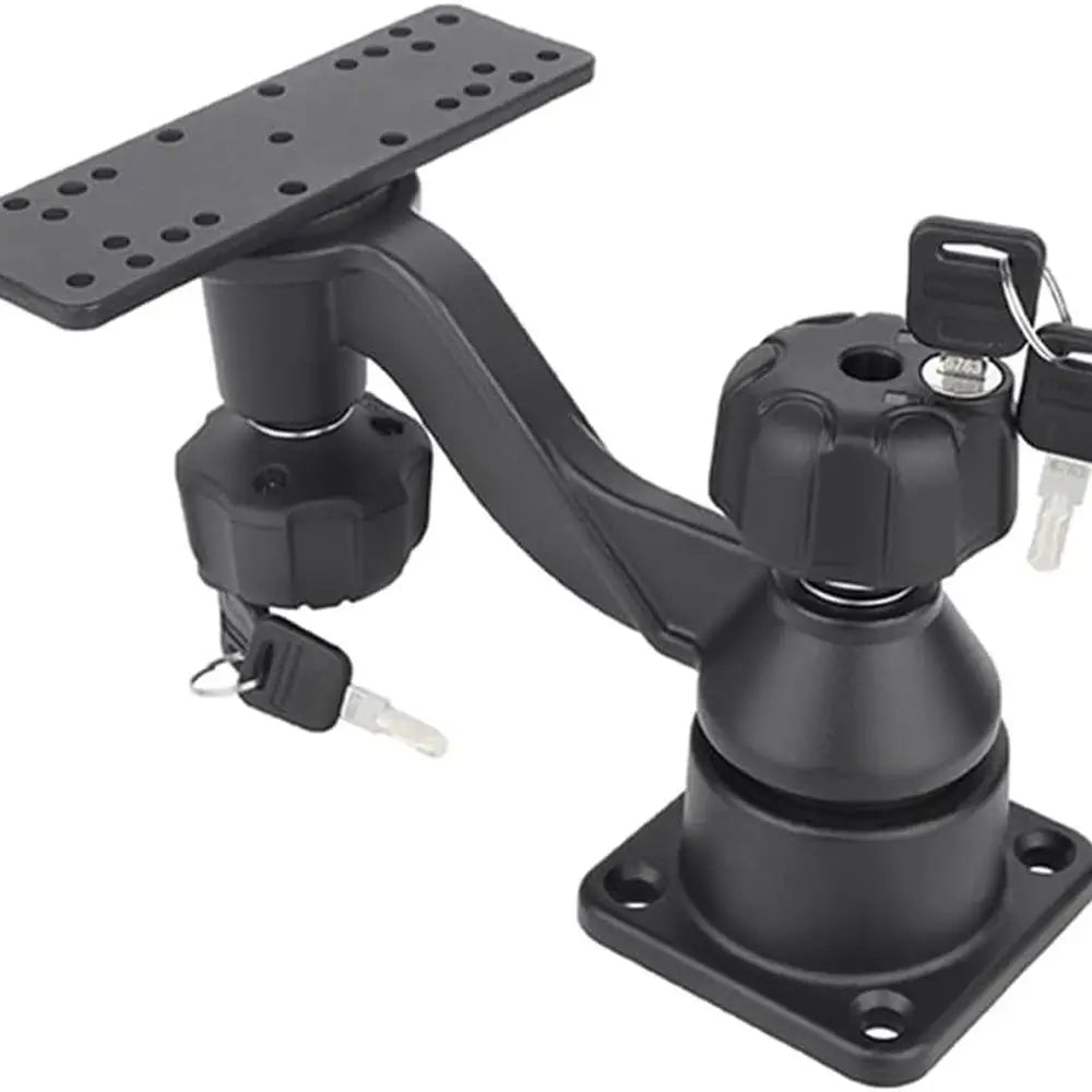 Kayak Fish Finder Mount With Lock Aluminum Swing Mount