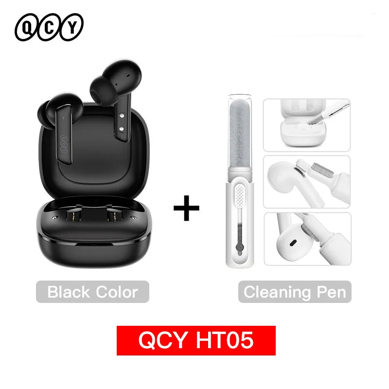 QCY HT05 ANC Wireless Earbuds With 40dB Noise Cancellation Bluetooth 5.2