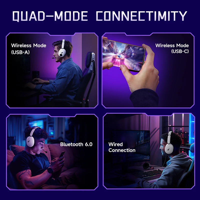 Picun UG-10A Gaming Wireless Over-Ear Headphones With Mic