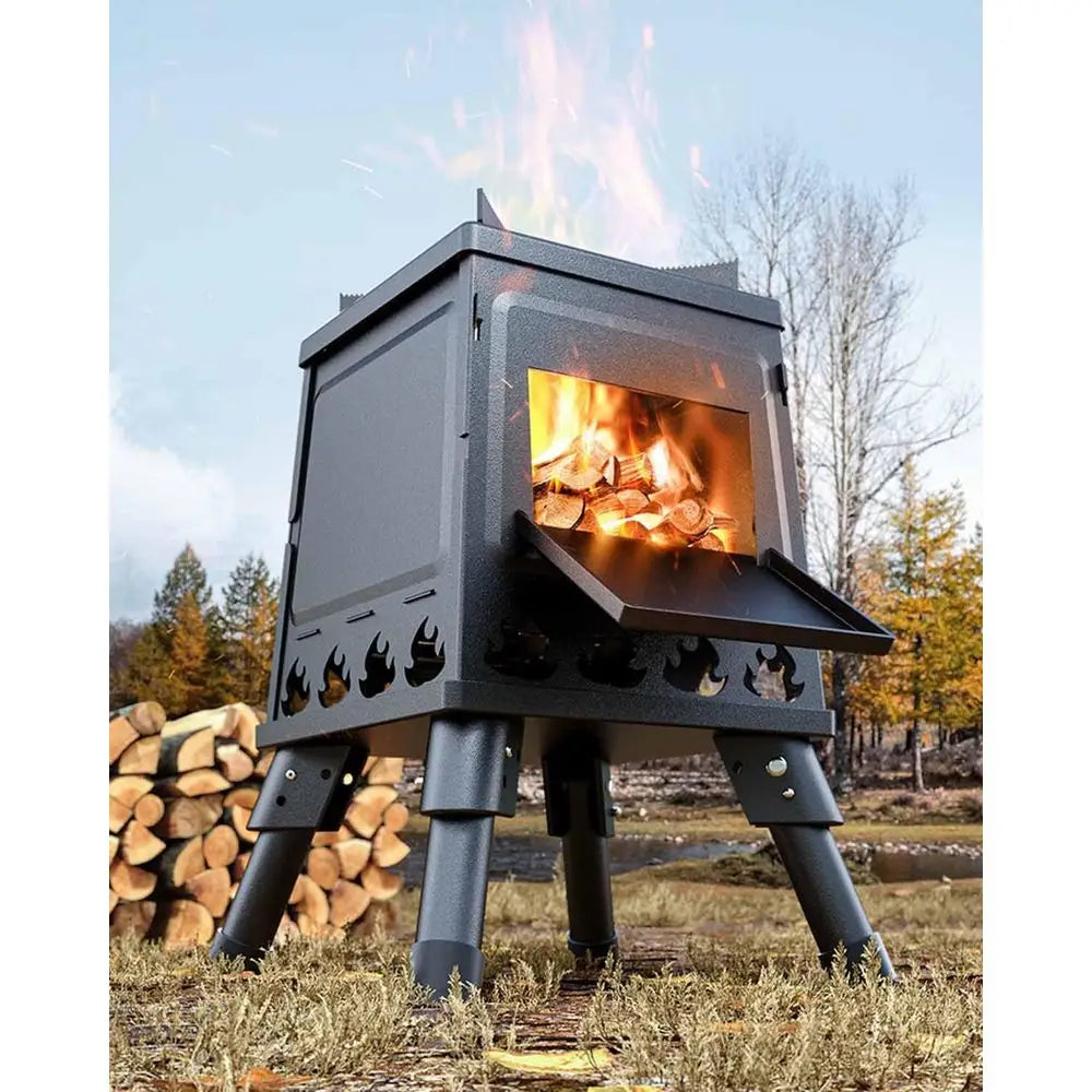 Portable Wood Burning Camp Stove for Backpacking and Camping