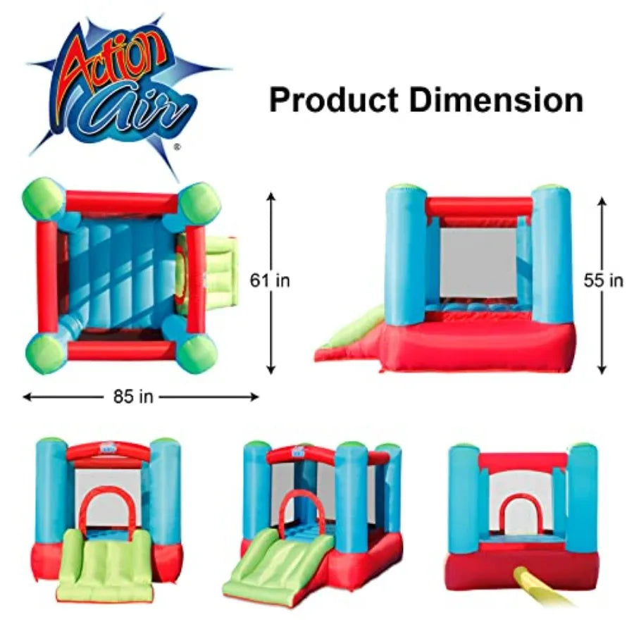 Toddler Inflatable Bounce House With Blower And Slide
