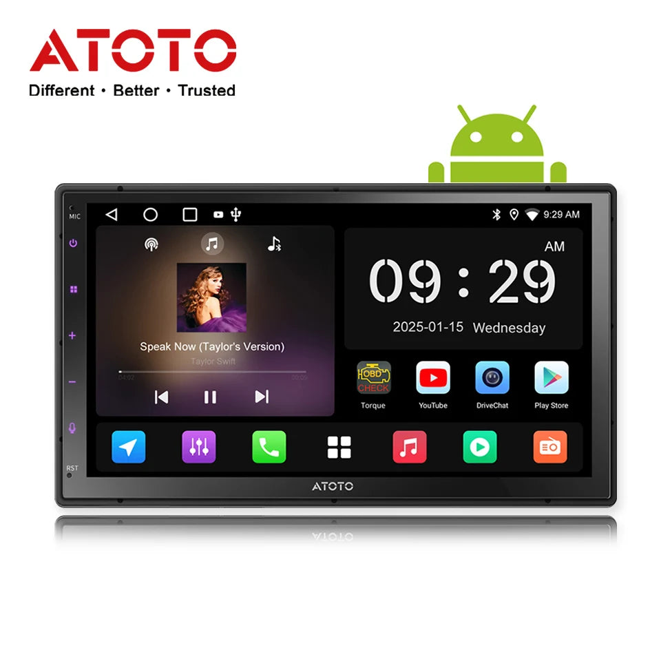 ATOTO Android Auto Car Stereo With Wireless CarPlay Bluetooth