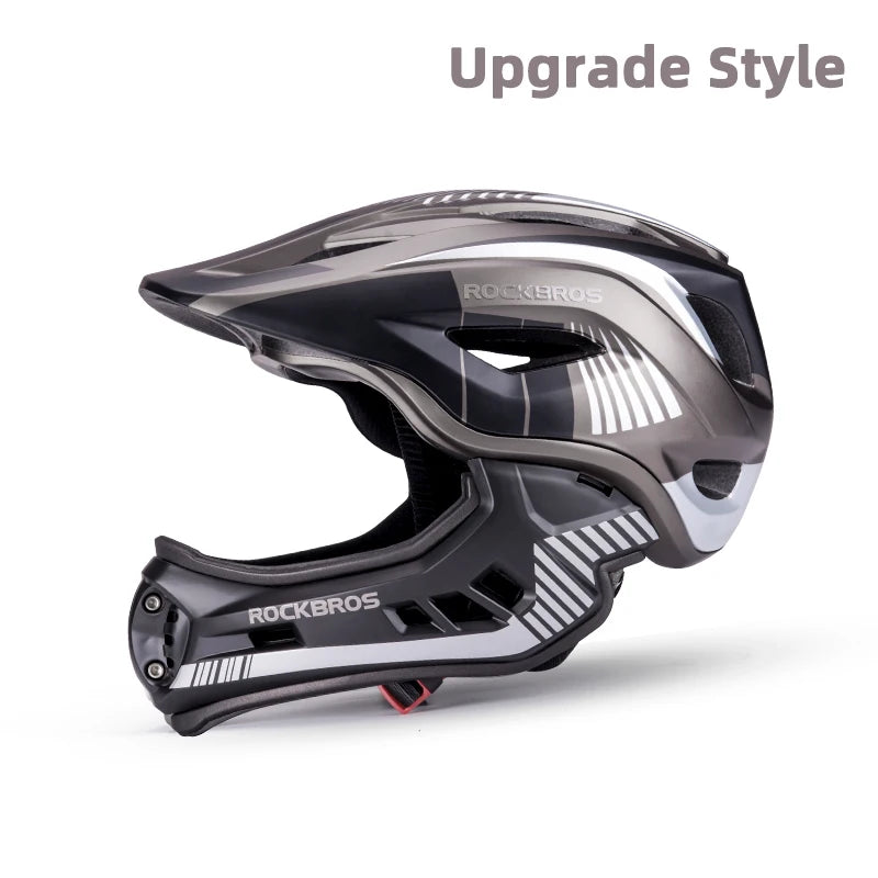 ROCKBROS Child Cycling Helmet With Detachable Full Face Shield