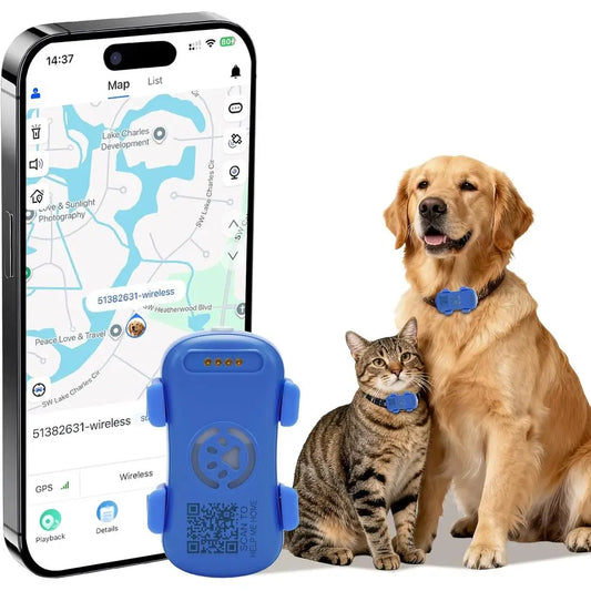 GPS Pet Tracker for Dogs and Cats RealTime Location Alerts
