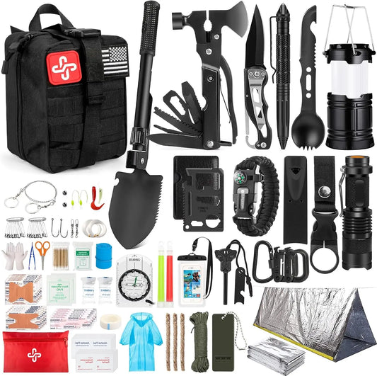 Emergency Survival Kit With First Aid Molle Bag Tent