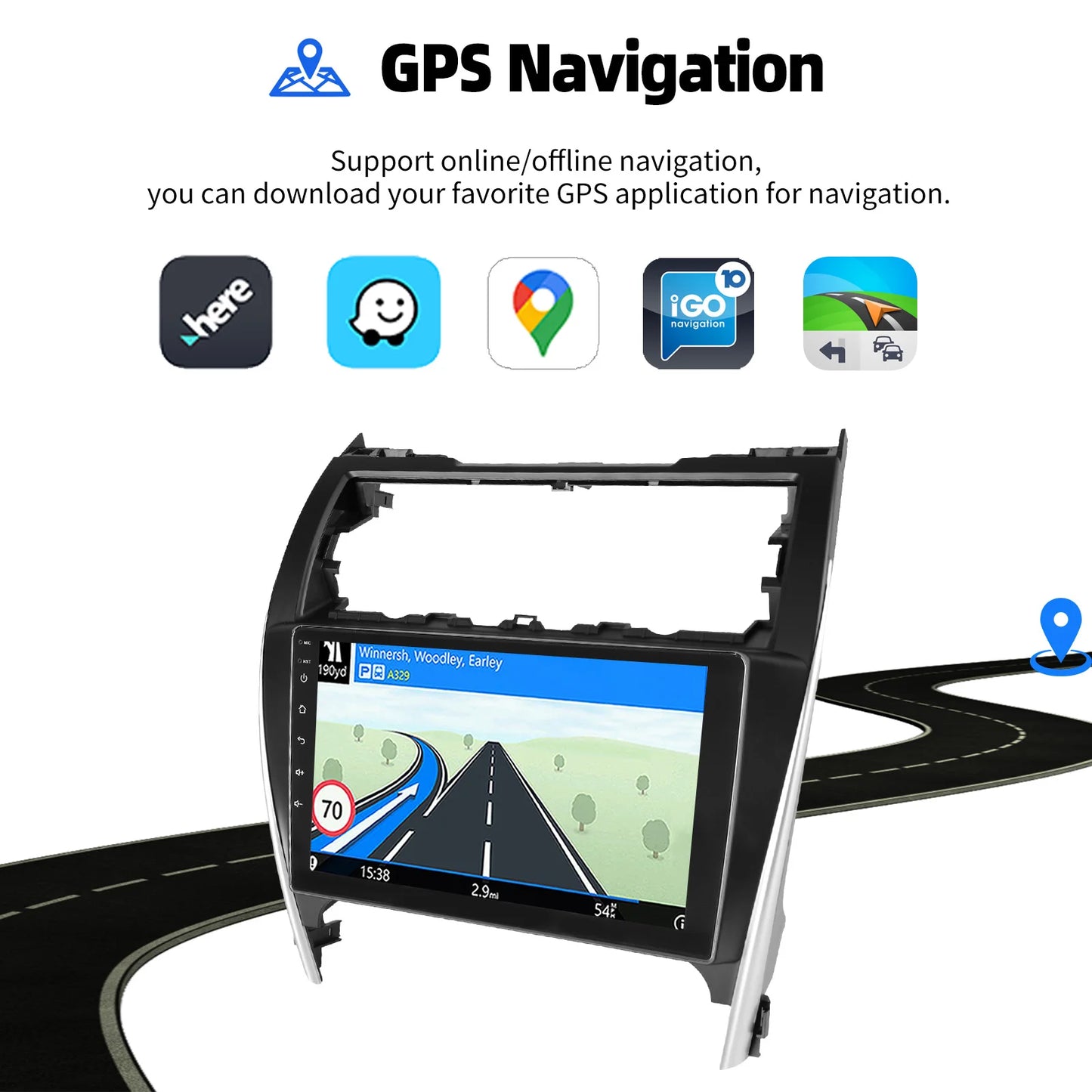 LEEOCAR Android Car Stereo With CarPlay GPS For Toyota Camry