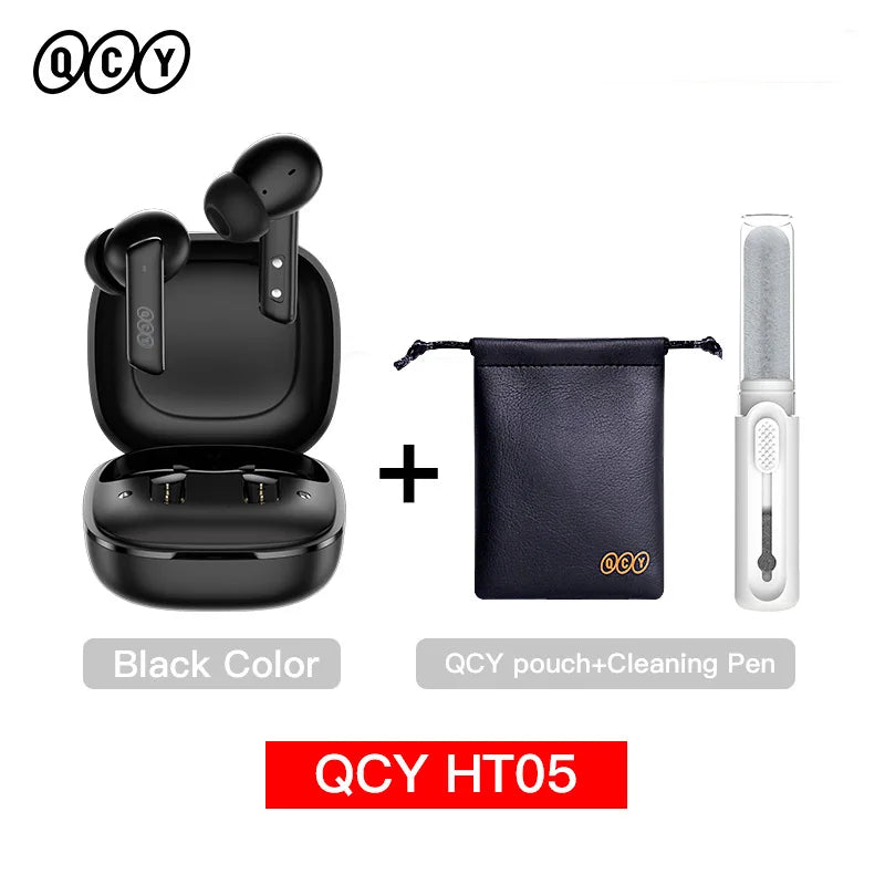 QCY HT05 ANC Wireless Earbuds With 40dB Noise Cancellation Bluetooth 5.2