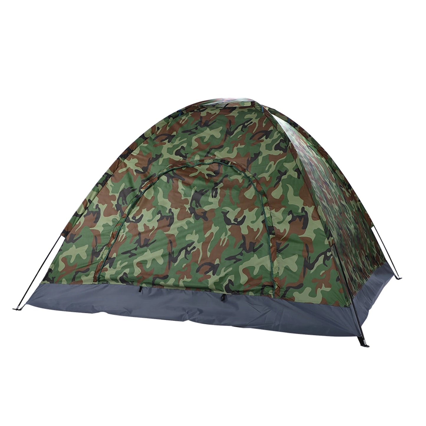 3-4 Person Camping Dome Tent Waterproof Uv Proof Silver Coated Polyester