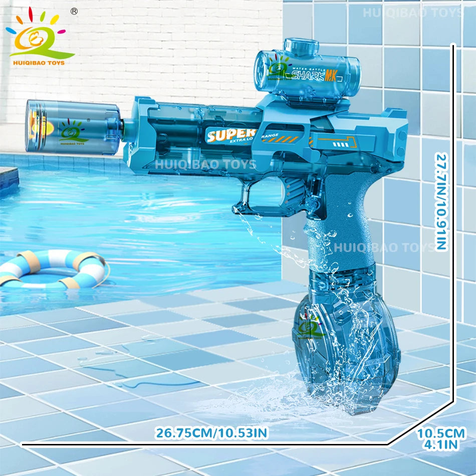 Huiqibao Toys Electric Pulse Water Gun With Flashing Sensor Light